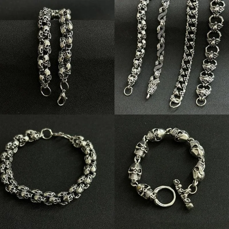 Bold Dragon Bone Chain Bracelet, Minimalist Trendy Unisex Jewelry, Versatile Statement Wrist Gift for Men Women