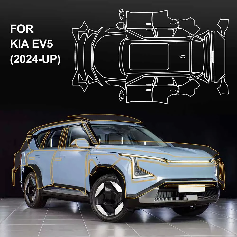 

For Kia EV5 2024 2025 Body Transparent Scratch-resistant Protective Film Pre-cut PPF Accessory 8.5mil TPU Paint Protective Film