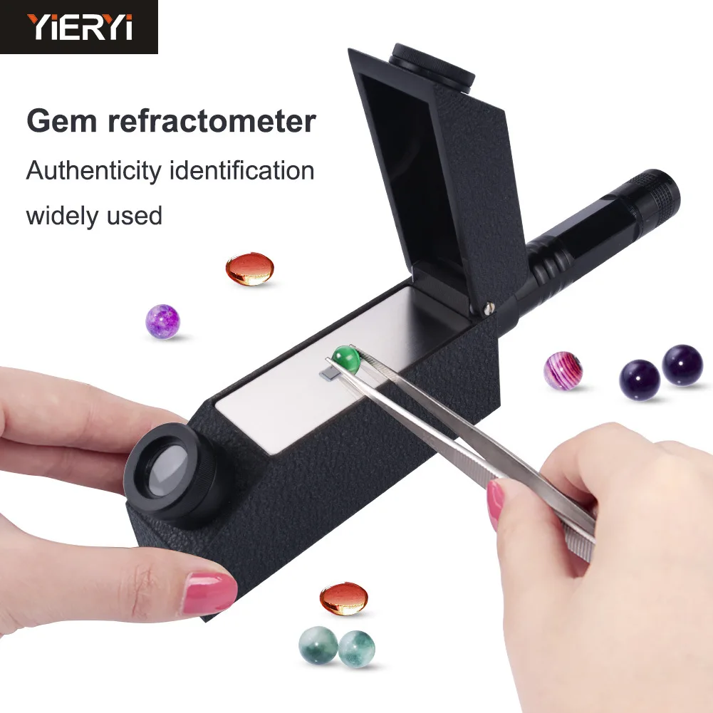 For Portable CL-181 Gem Refractometer Diamond Detector Jewelry Measuring Instrument, External Light Source Send Flashlight