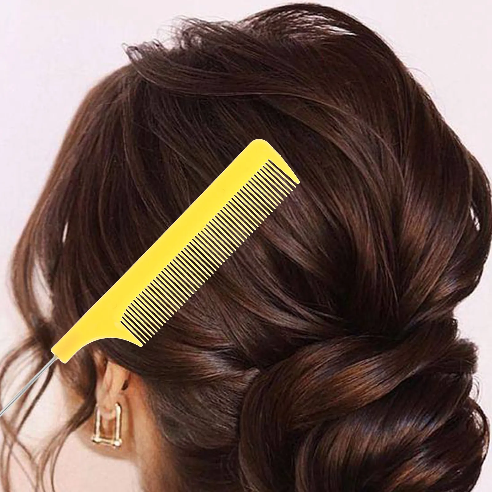 

Набор из 20 расчесок для волос для женщин: тонкие зубцы с металлическим гребнем для стрижки и укладки