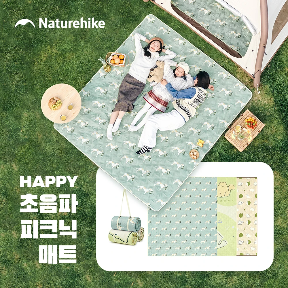 naturehike-2026-新しいハッピーピクニックマット防水折りたたみ-3-12-人用洗濯機で洗える屋外ハイキング旅行キャンプマット