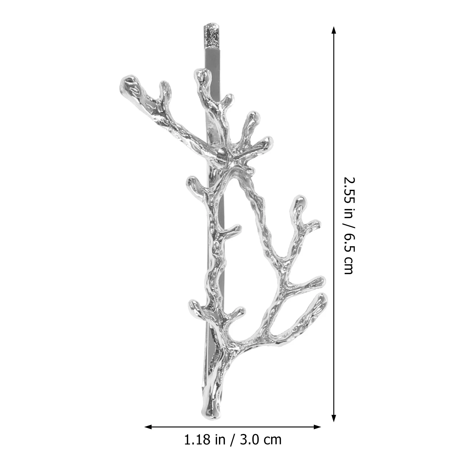 

2Pcs Branch Hairpin Elegant Vintage Antler Hair Accessories Lightweight Comfortable Hair Holding Wedding Party Prom