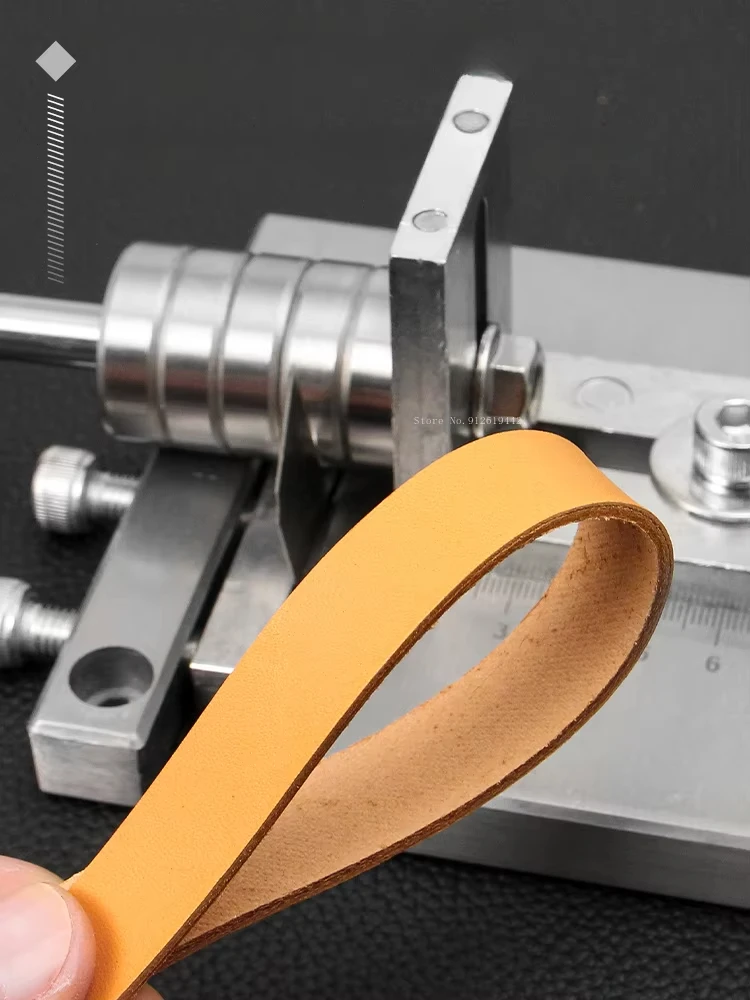

PG-90 Leather Supply Belt Edger for Leather Working Strap Edge Leather Crafting Hand Operated Edge Strap Edger