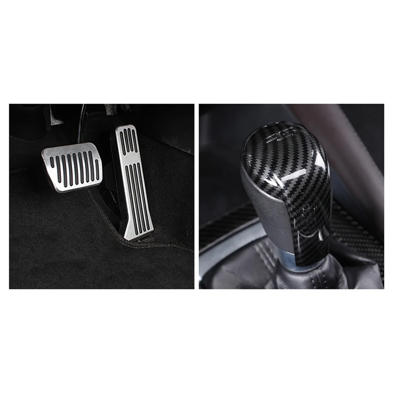 1 Pcs Gear Shift Knob Cover Trim For Mazda Cx-5 Cx5 Automatic Transmission Car Gear Shift Knob Trim Sticker & 2 Pcs No Drill Acc