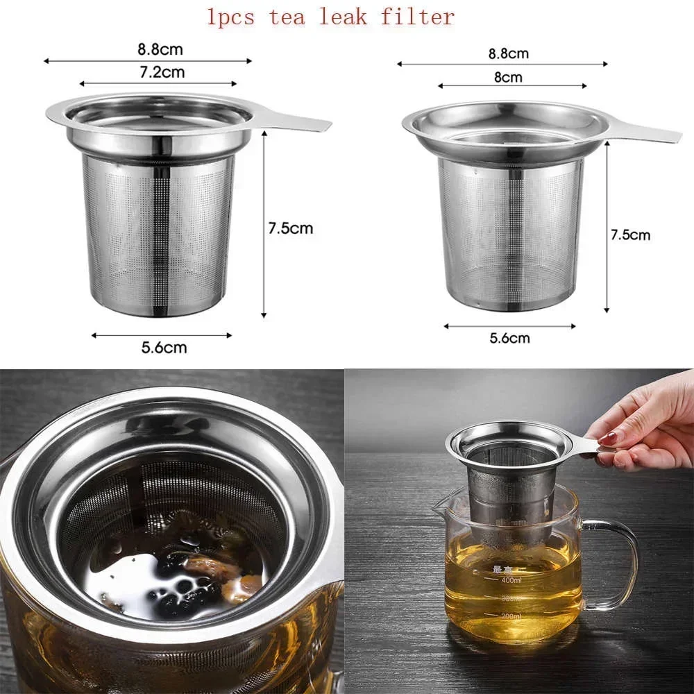 1 Pc Stainless Steel Tea Leak Filter Infuser Herbal Spice Kitchen Accessories