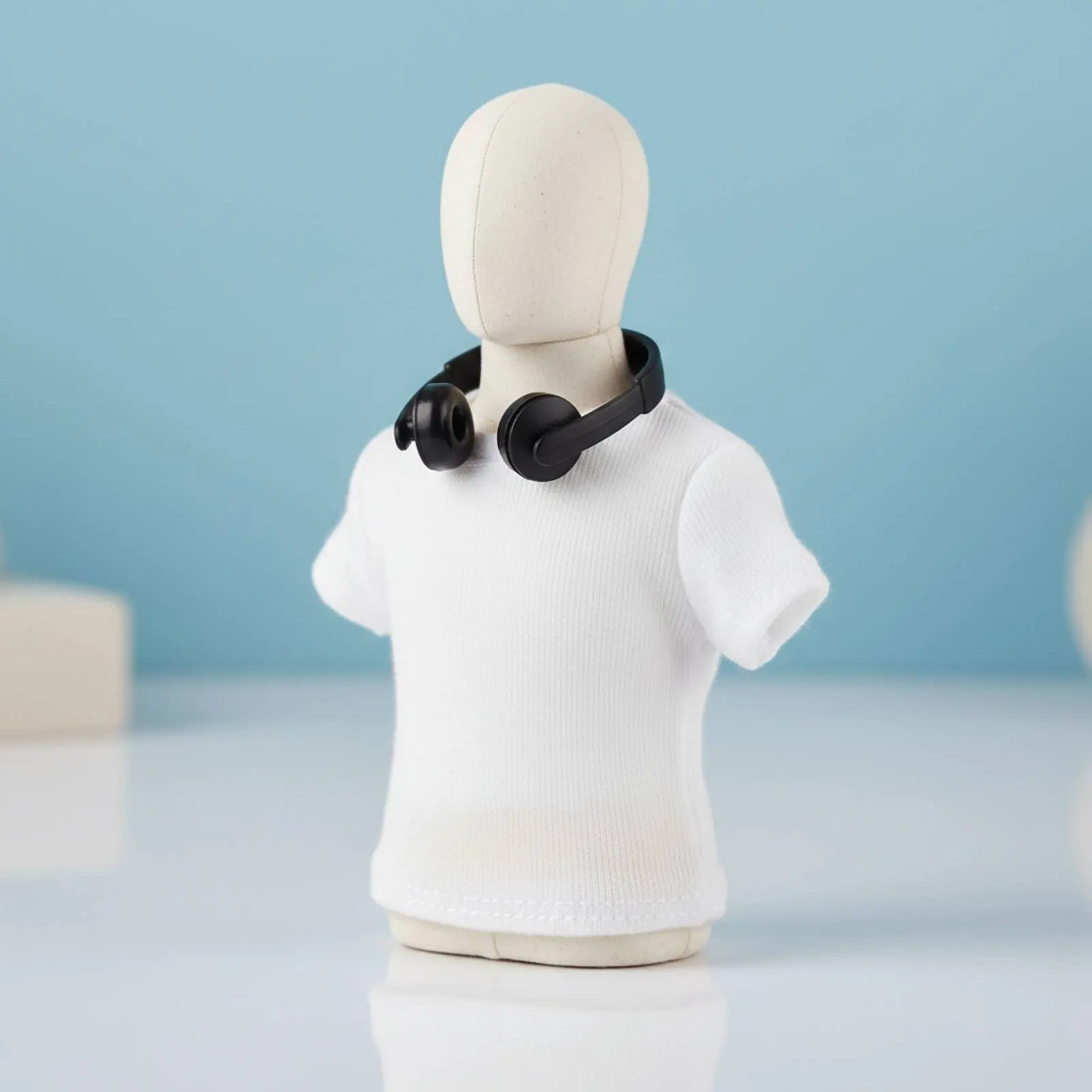 

Miniature Doll Headphones Lightweight BJD Headphone Prop 1/12 Scale Headphone Accessory Vividly Designed for Dioramas