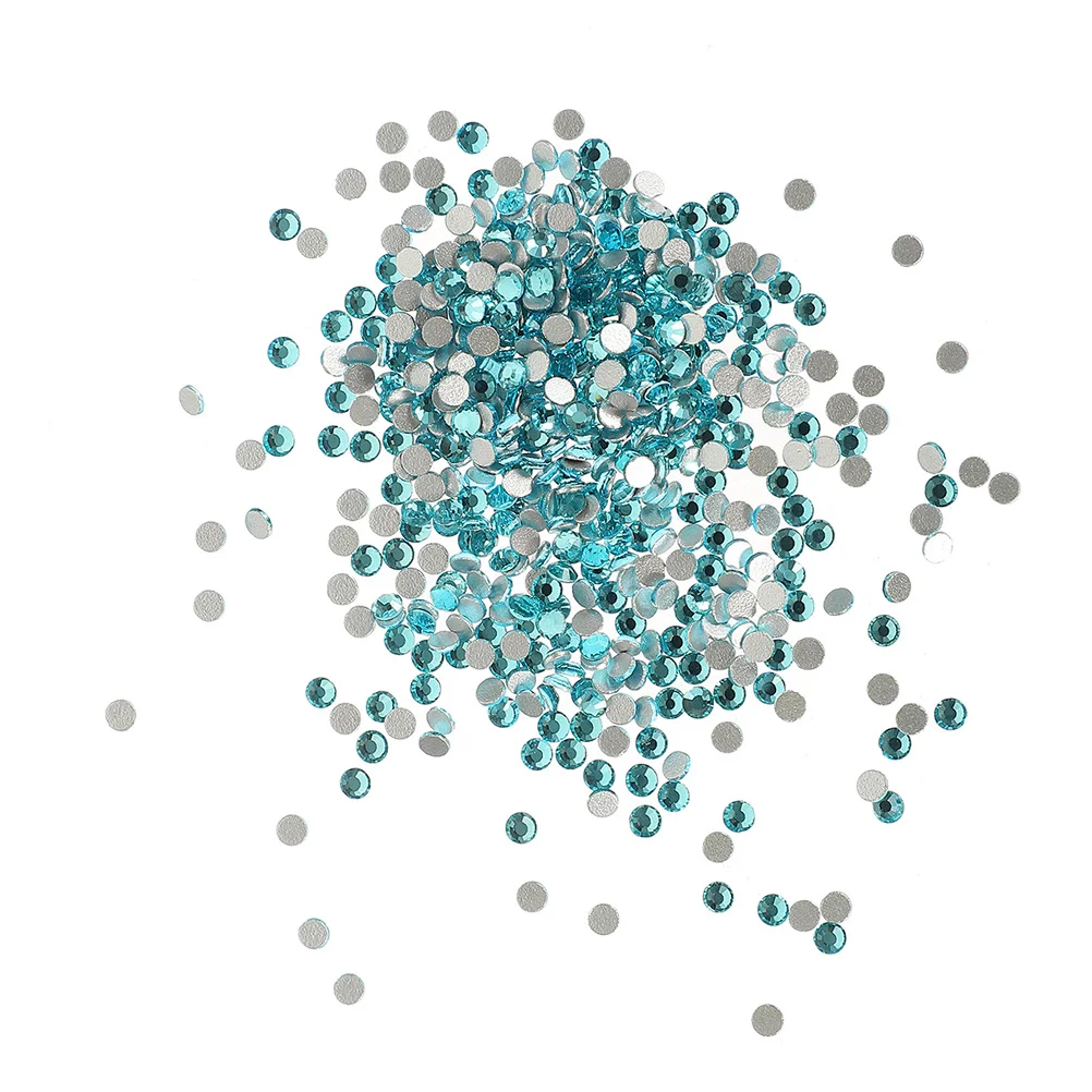 2880 pièces cristal verre strass Multi tailles dos plat Nail Art gemmes pour ongles acryliques bijoux à bricoler soi-même artisanat manucure décor
