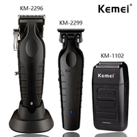 Kemei KM-2296 KM-2299 KM-1102 Professional Hair Clipper Kit Electric Shaver Male Hair Cutting Machine Men’s Trimmer Machine