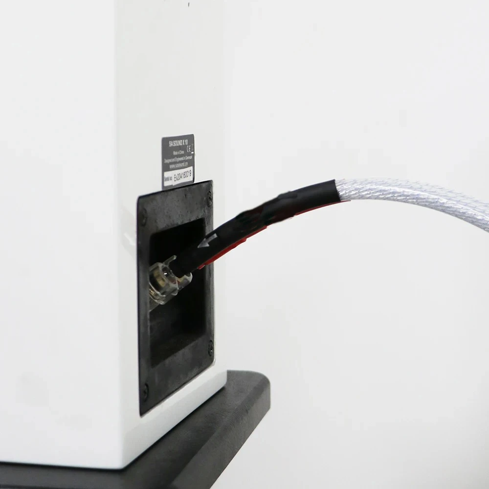 ペアスピーカーケーブル、スピーカーワイヤー、8N OCC銀メッキラインバナナプラグ付き、HiFiシステムアンプケーブル用