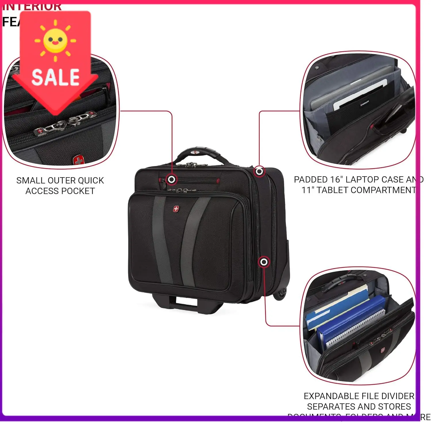 

Распродажа: Чемодан Wenger Granada Pro 15.6 дюймов, черный