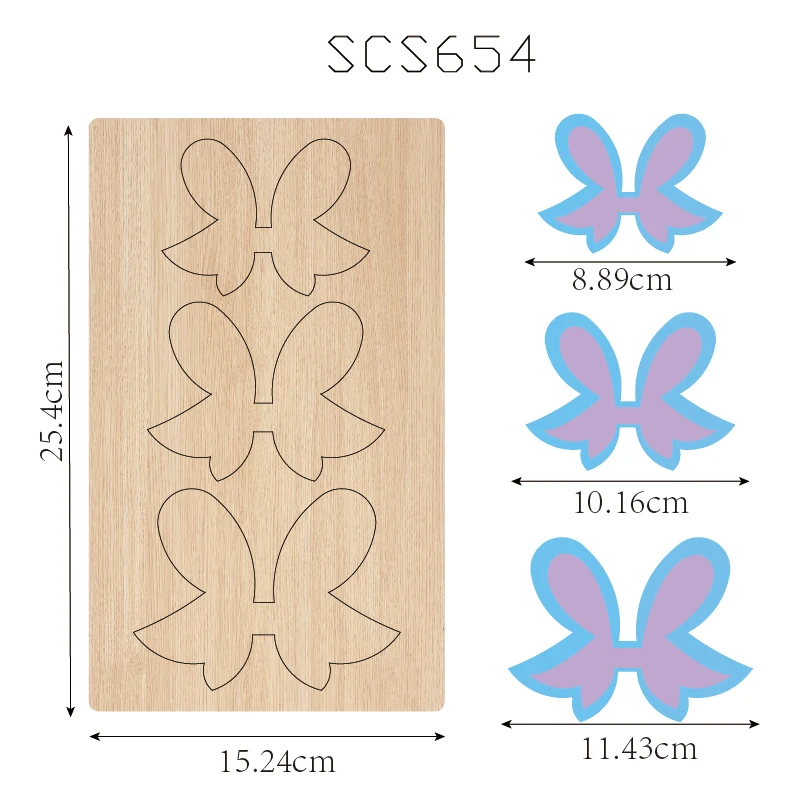 Wooden Bow Cutting Knife Die, Used with the Machine, SCS654