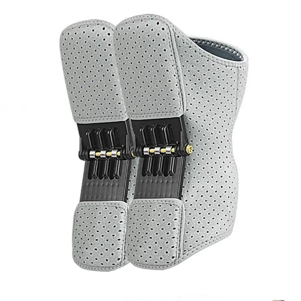 

1Pair with Powerful Rebound Springs Knee Assistive Device Non-Slip Adjustable Knee Booster Breathable Knee Protection Booster