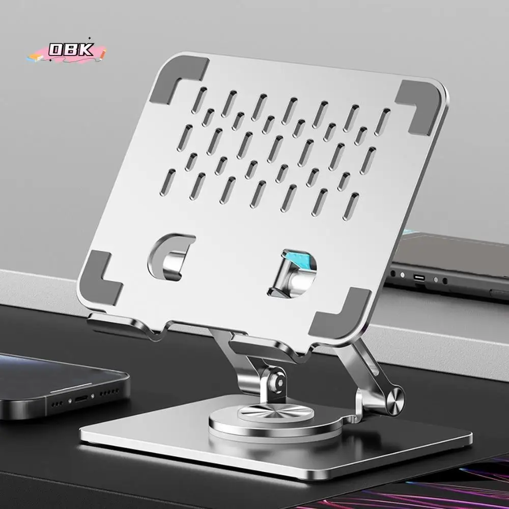 

360° Rotation Rotatable Tablet Stand Heat Dissipation Multi Angle Tablet Holder Metal Anti Slip Tablet Phone Metal Bracket