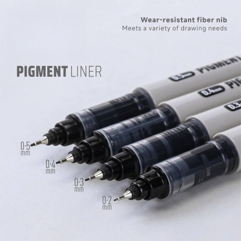 3 Pcs Gel Pen Set, Comfortable Grip, Smooth Ink Flow, For Sketching, Character Line Art, Daily Drawing, Professional Art Design