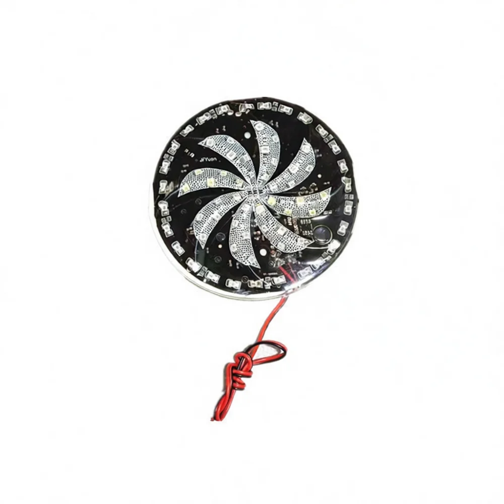 12V Universal LED Windmill Light Multicolor Flashing Decorative Lamp For Car Motorcycle Kart Auto Tuning Exterior Illumination