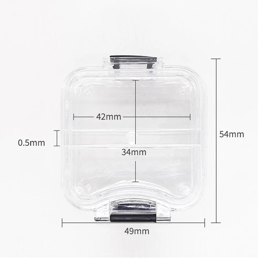 50 Stks/partij Tandheelkundige Tand Doos Met Film Clear Plastic Kunstgebit Storage Case Membraan Tand Doos