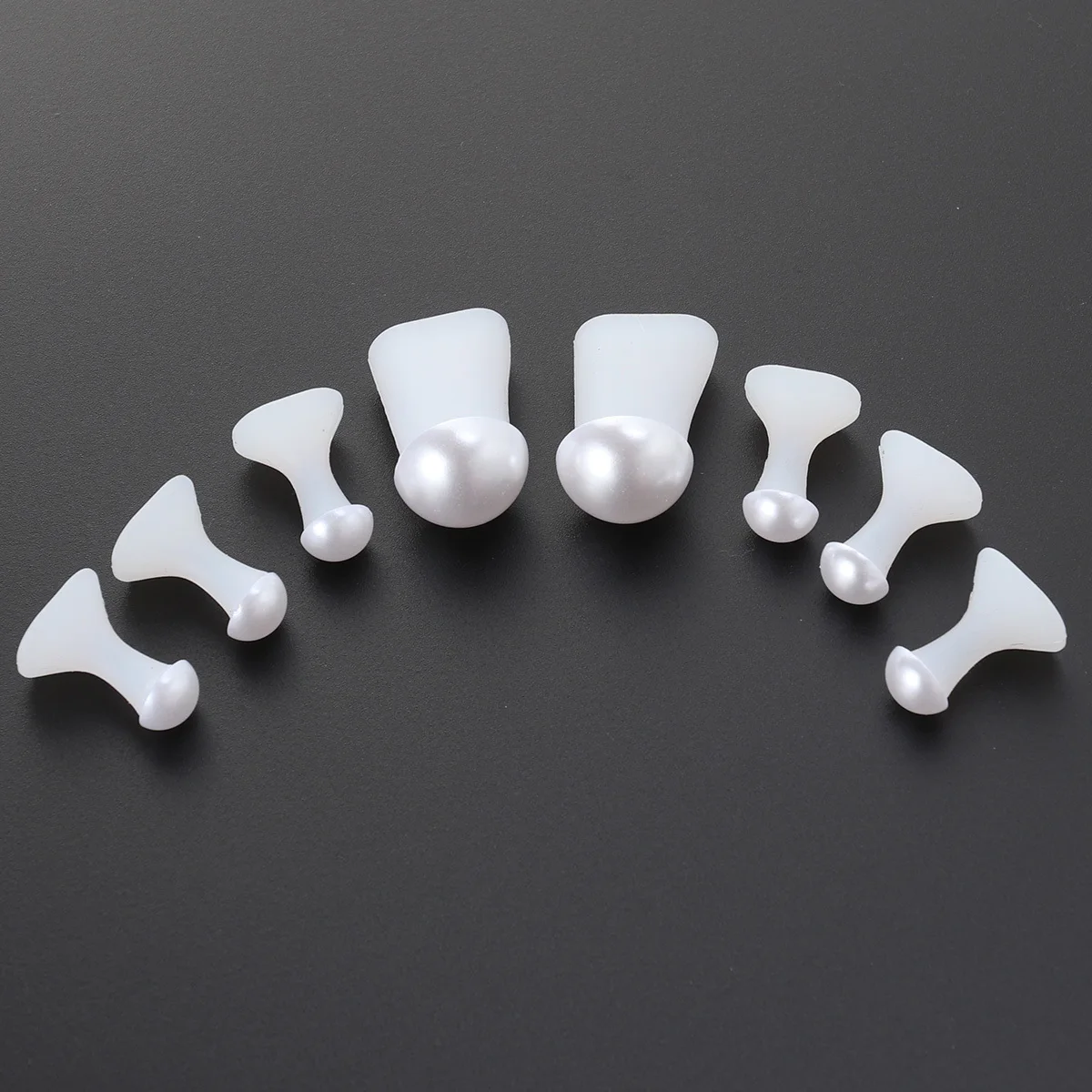 

8pcs Silicone Toe Separators Bunion Relief Pads For Hallux Valgus Smooth Soft Foot Stretcher Spacer Moisture Anti-Skid