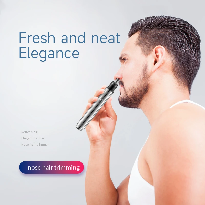 Newest Mini Electric Nose Hair Removal USB Rechargeable Nose Hair Trimmer Tool All-around Care Nasal
