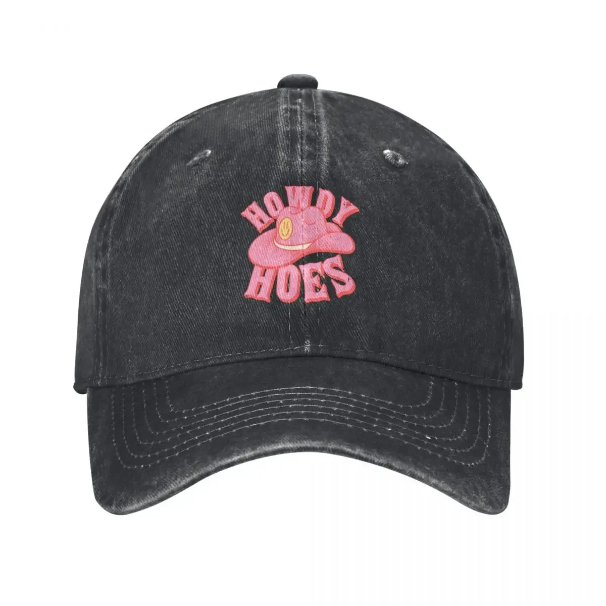 

Howdy Hoes Pink Cowboy Cowgirl Rodeo Hat Preppy Aesthetic MEME HOWDY Y'ALL White Background Baseball Cap Golf Cap Men Women's