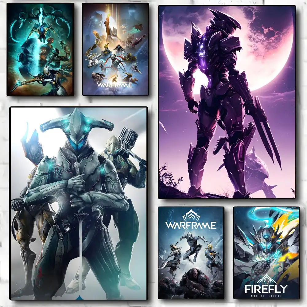 ARPG Hot-Game Warframe-W Poster Decorative Wall Art Stickers Mural For Home Living Room Hallway Decor Gift