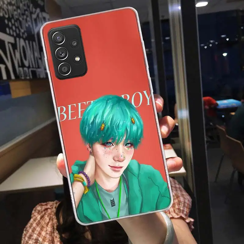 Suga K Pop Min Yoongi K Pop Novelty Phone Case For Galaxy Samsung A12 A22 A32 A42 A52 A52S A72 A54 A34 A24 A14 A73 A53 A33 A23 A