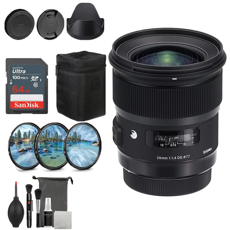 Sigma 24mm F/1.4 DG HSM Art Lens For Canon Nikon Sony E