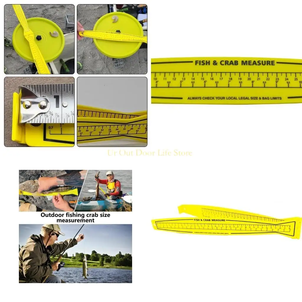 

77UF Fishes Ruler for Boats, Light Weight Fishes Ruler Fish Measuring Ruler, Easy to Read Fish Ruler for Boats Kayak Fishing