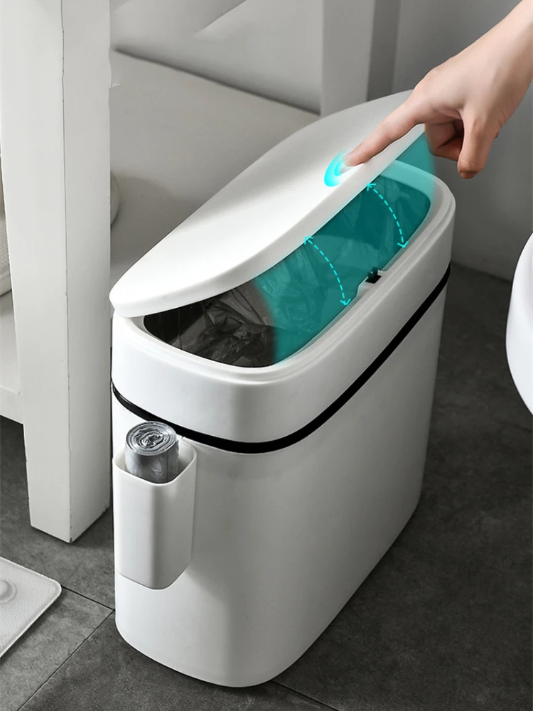 

14L Bathroom Waste Bins Press-Type Trash Can Waterproof Dustbin Storage Box Household Toilet Kitchen Garbage Bins Paper Basket