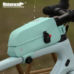 Rhinowalk Bicycle Waterproof Bag Cycling Top Front Tube Frame Bag Magnetic Closure And Knob Locking System For MTB Road Bike