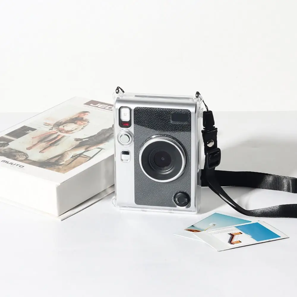 Transparent Instant Camera Case Crystal Wear Resistant Carrying Case Shockproof Portable for Fujifilm Instax Mini EVO