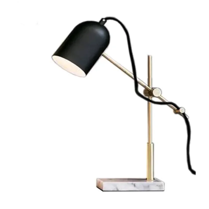 

Postmodern marble simple desk lamp designer model room Nordic bedroom bedside lamp living room study office lamp