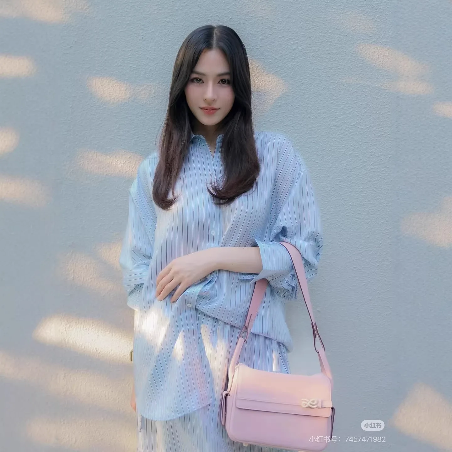 

Withered Lantern Sleeve Silk Shirt With Simple Stripes And Elegant Temperament Loose Printed Shirt For Spring Woman Clothes