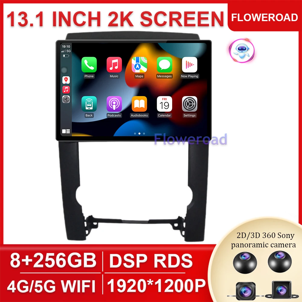 256G Android 14 DSP 4G WIFI Carplay For KIA Sorento 2009 2010 2011 2012 GPS Car Multimedia Radio Player Auto Radio Head Unit