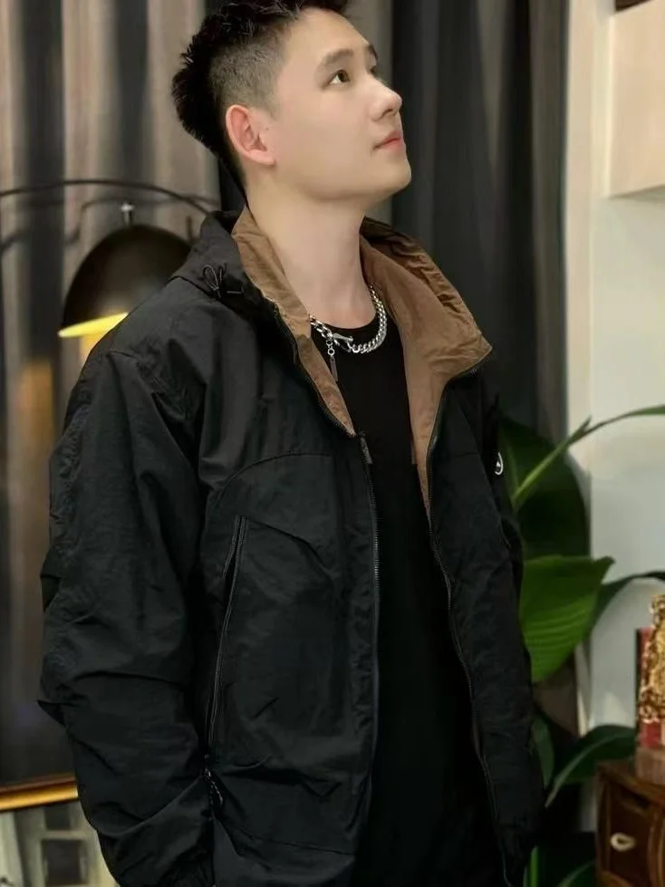 

Мужская летняя рабочая одежда для активного отдыха: ветрозащитная, водонепроницаемая, устойчивая к ударам, двусторонняя, стандартного кроя, молодежный стиль