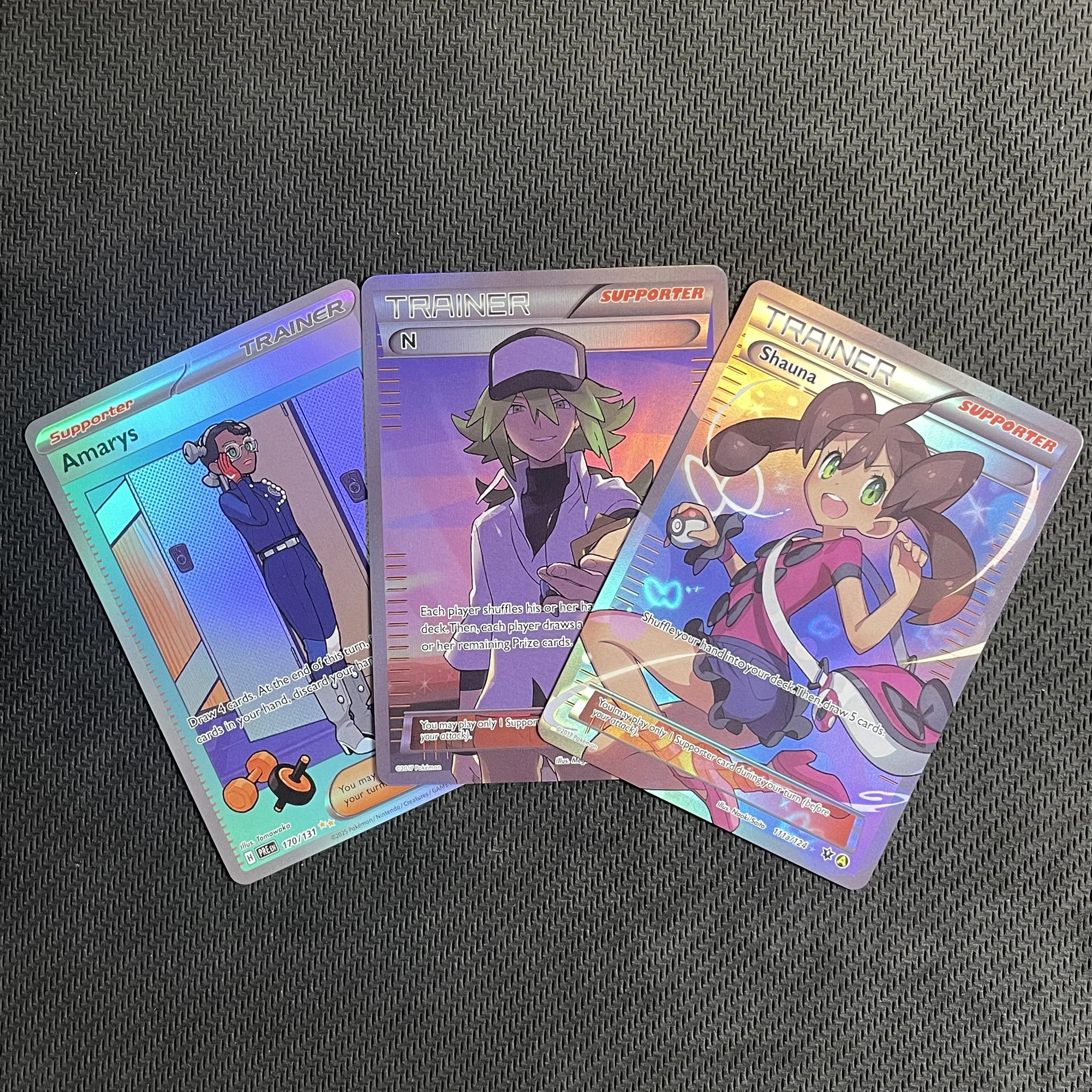Selected Rare PKM Collectible Cards Sun & Moon Promos Armored Mewtwo Espeon and Deoxys-GX Giratina Proxy TCG Pkm Cards