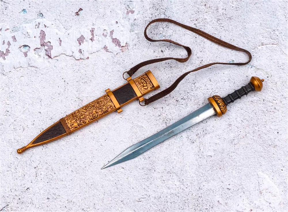 

1/6 HAOYUTOYS HH18026 Vintage Roman Imperial Legionary Bugler Soldier Toys Model Knife Holster PVC Material For 12" Action Doll