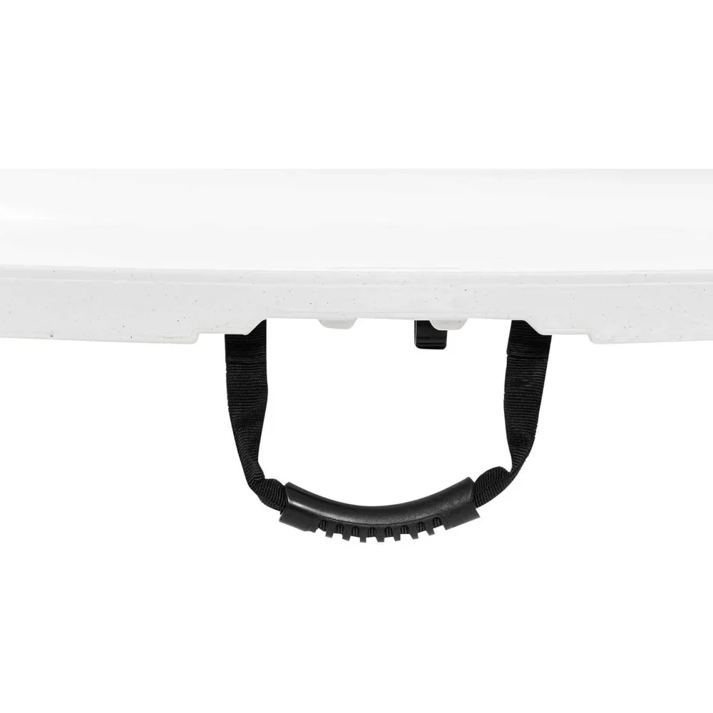 Mesa redonda plegable 280064 ligera, 4 pies, color blanco