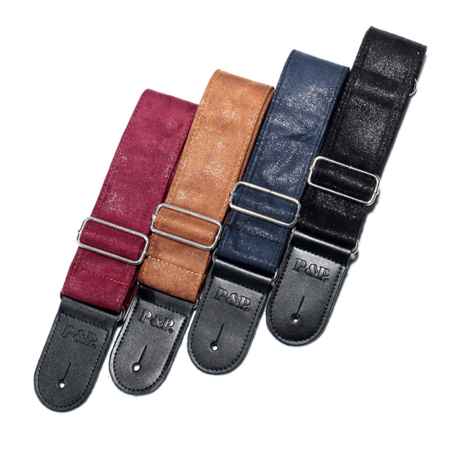 Guitar straps Thicken leather P&P guitar straps high-grade electric guitar straps musical instrument guitar accessories straps