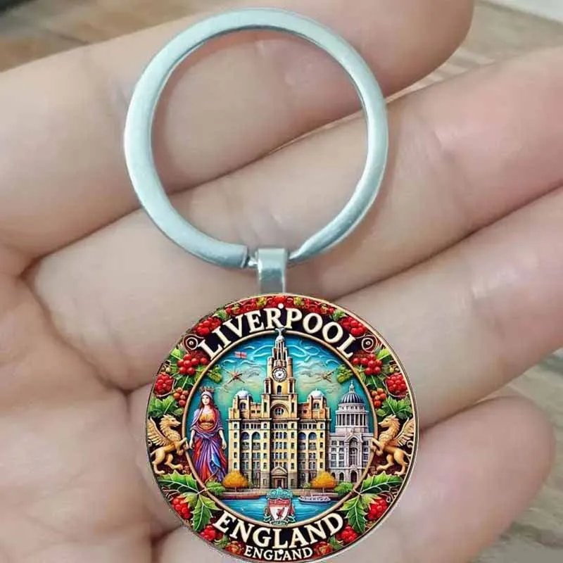 Круглый брелок Ливерпуля, сувенир
