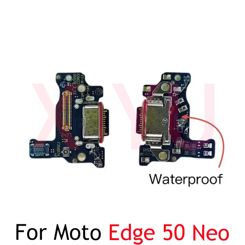 Para motorola moto edge 40 50neo fusão porta de carregamento usb doca carga plug conector placa microfone cabo flexível