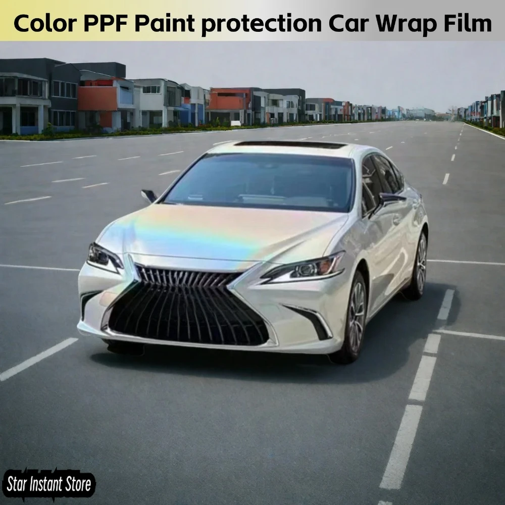 

Color TPU PPF Laser White 7.5mil Car Wrap Vinyl Premium Paint protection Film Anti Scratch High Good Quality Film