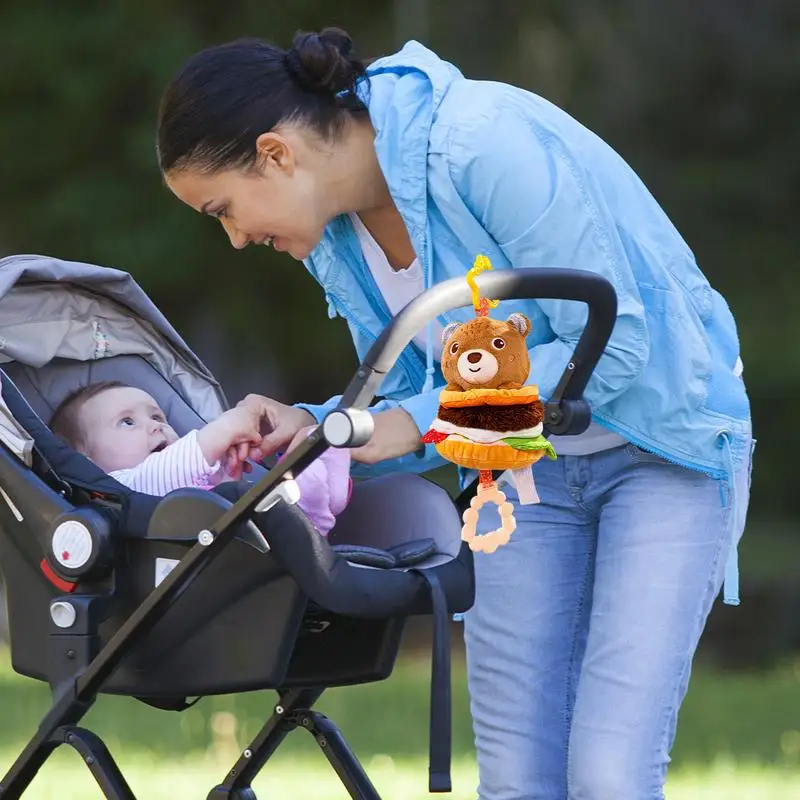 Baby Stroller Rattle Early Development Musical Toy Car Seat Stroller Activity Crib Rattles Teether For 0-12 Months Old Baby Girl