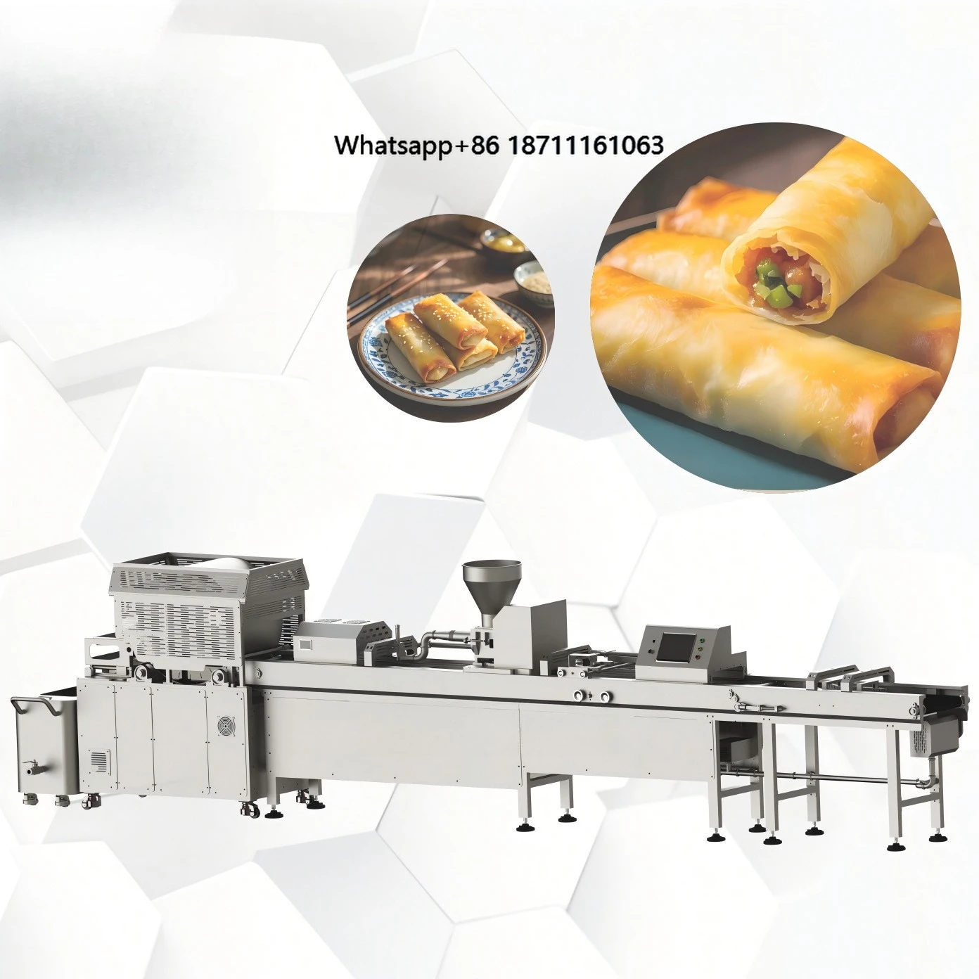 Full Automatic Lumpia Production Line Spring Roll Machine Maker Spring Roll Machine for Vietnam