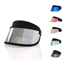 Outdoor Travel Beach Sports Golf Caps for Women UV Protection Short Silver Lenses Sun Hats Wrapped and Not Wrapped Randomly Sent