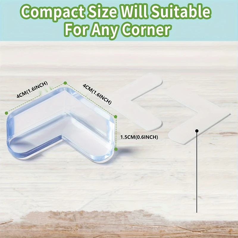 10PCS Transparent Anti Collision Angle PVC Pad Child Safety Corner Guard Baby Collision Proof Protector Table Corner