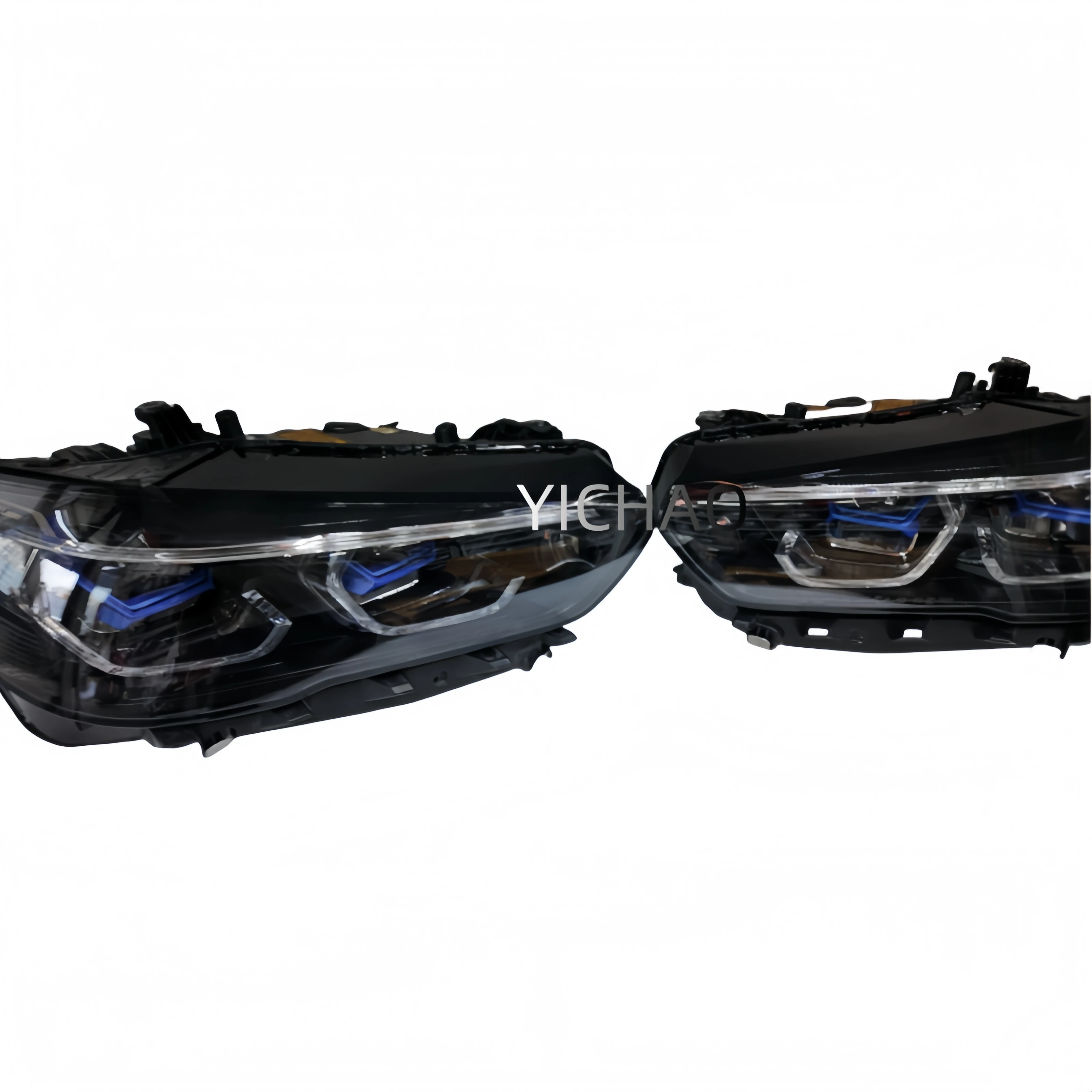 2019-2023 for BMW X5 X6 F95 G06 G05 OEM High Quality LED Headlights Shadow Line Black DRL at 12V  White Light Color