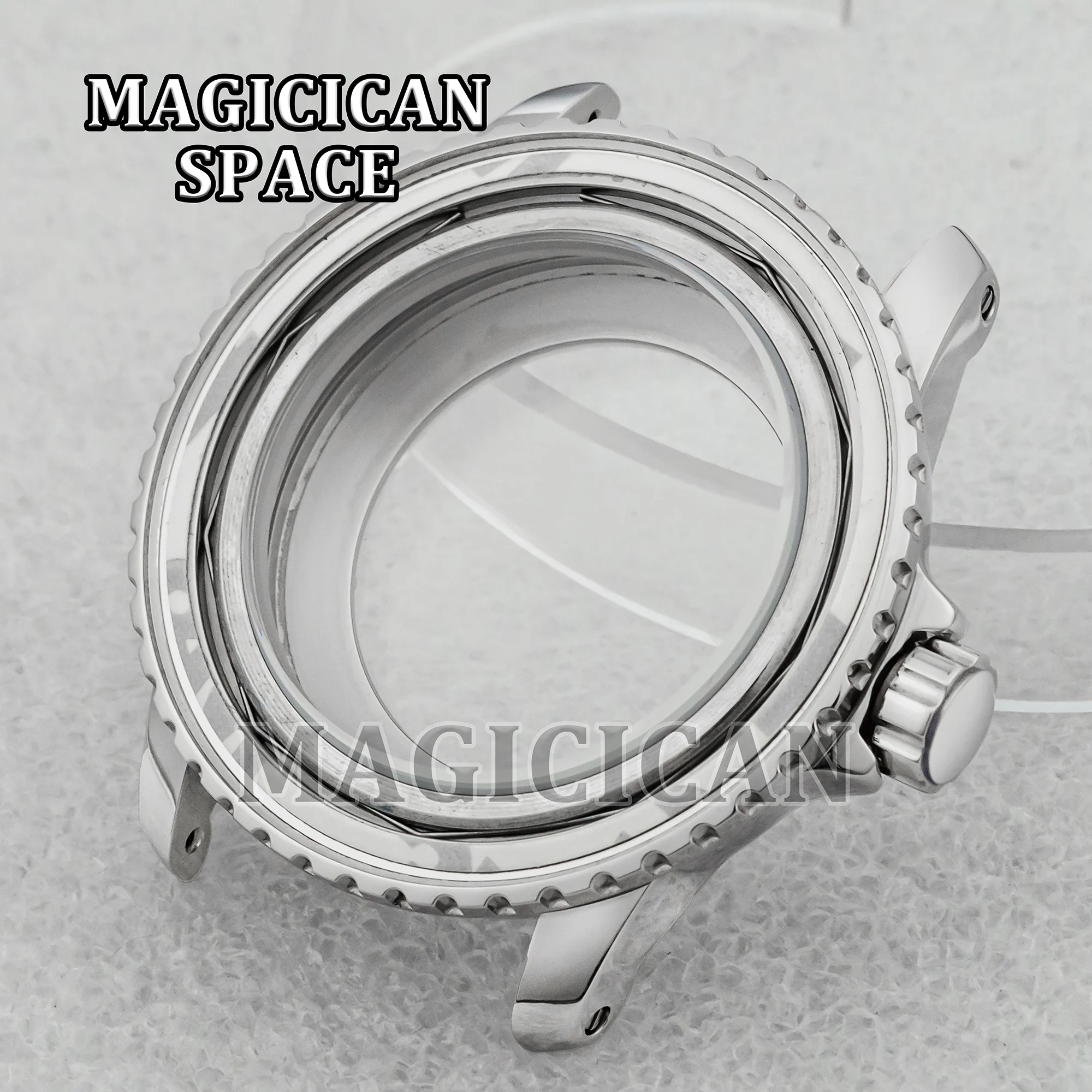 45mm Case 316L Solid Stainless Steel NH35 Watch Case for Fifty Fathoms Watch Mod Parts Replacements fit NH35 Mechanical Movement