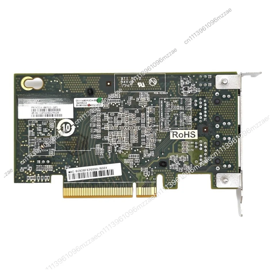 10 Gigabit Dual Port Network Interface Card Electrical Port 10G X540-T2
