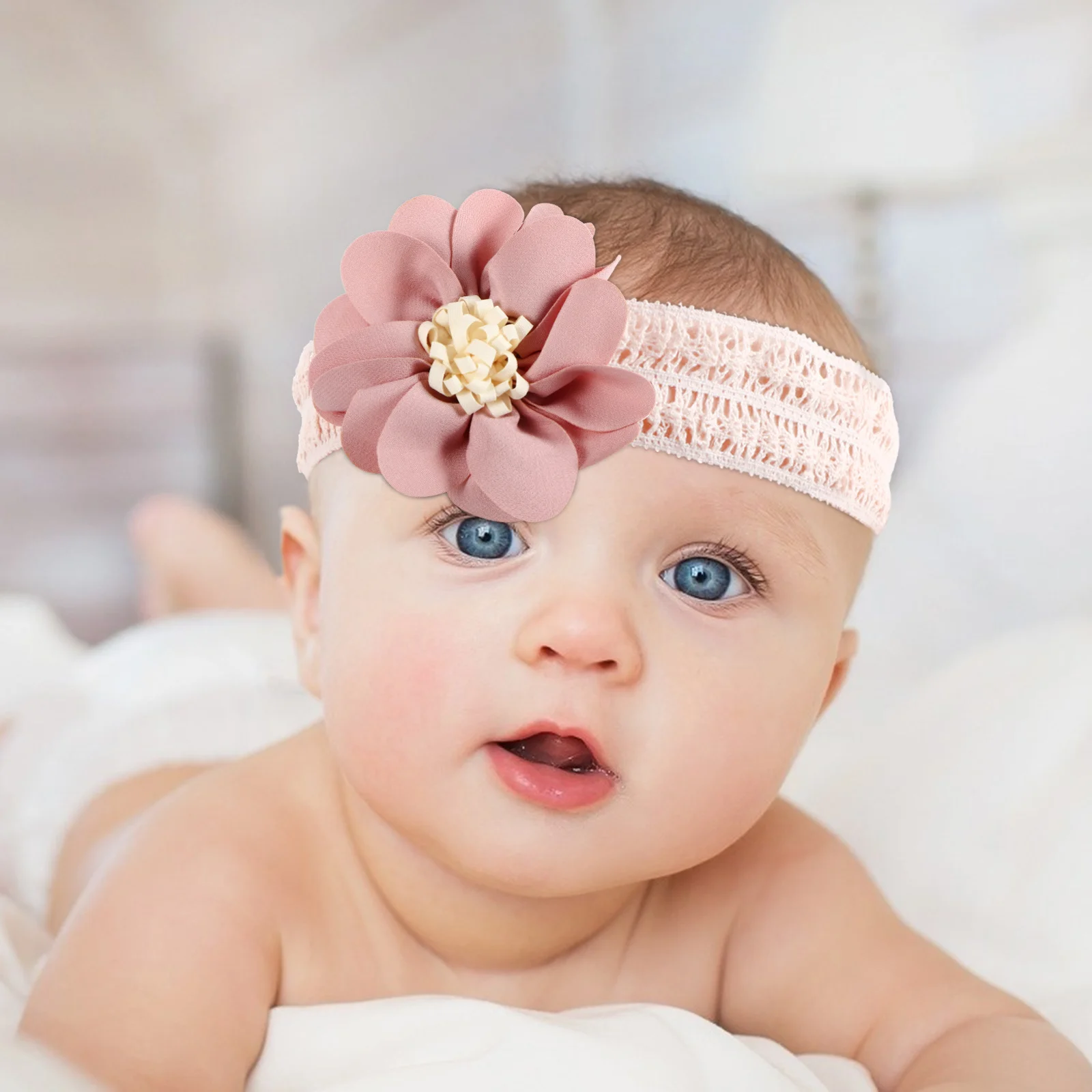 مجموعة واحدة من عصابة رأس الجوارب الرائعة لتزيين الزهور، مريحة ودافئة بطول منتصف الساق، هدية الشهر الأول