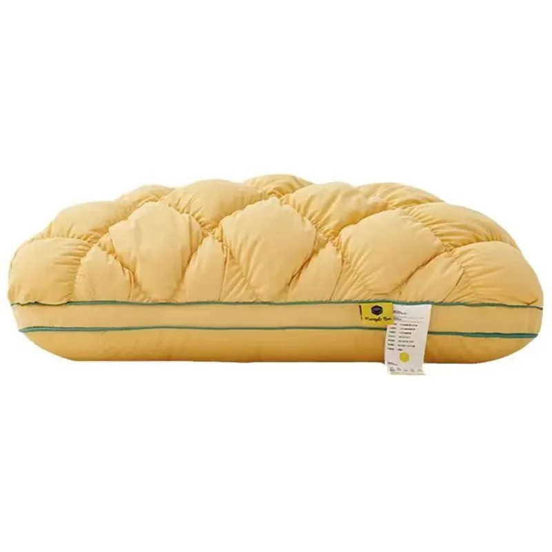 Cream Yellow 3D Bread Sleep Pillow For Home Hotel Adult Puffy Soft Pillows Core With Polyester&Cotton Face 48x74cm Drop Ship